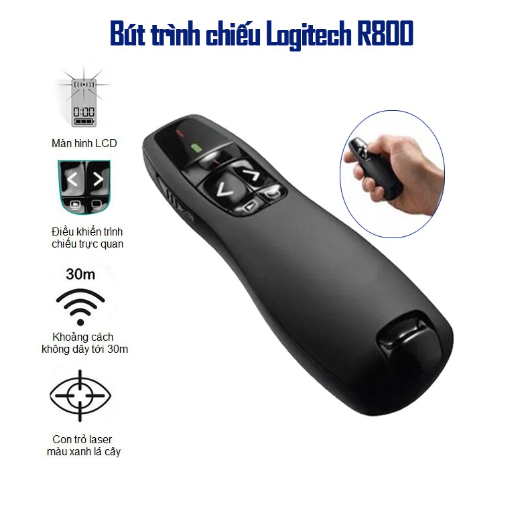 BÚT TRÌNH CHIẾU LOGITECH R800 CHÍNH HÃNG VAT