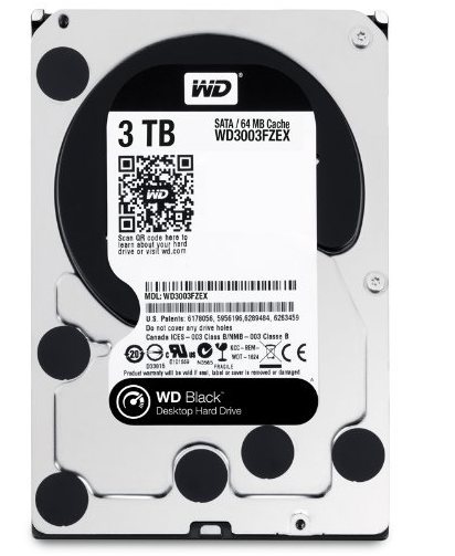 HDD WESTERN 3TB BLACK SATA3,64M,2 NHÂN CHÍNH HÃNG (CHUYÊN SERVER BOOTROM)