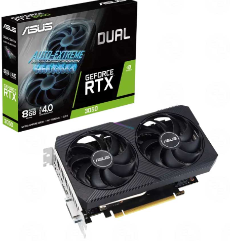 Card Vga Asus RTX3050 6GB DDR6  2Fan DUAL-RTX3050-O6G VAT