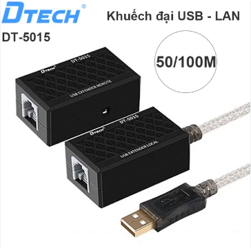 HỘP NỐI DÀI USB RA LAN DTECH DT5015 (CHẠY 0-50MET)