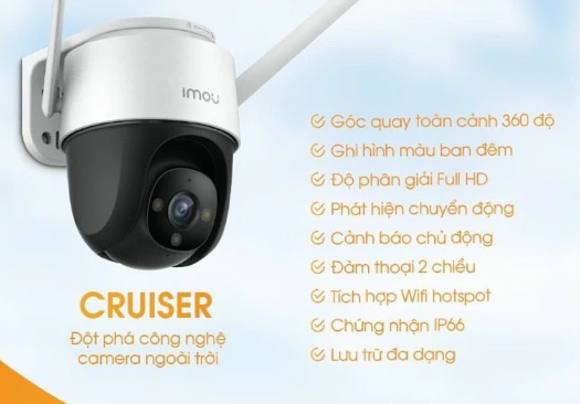 CAMERA IMOU S42FP 4.0M (Wifi/thẻ nhớ/360 Ngoài trời)