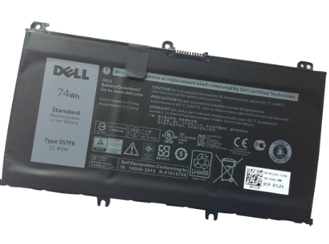 Pin LAPTOP DELL Inspiron 7559,7567 357F9 74W ZIN