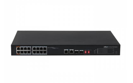 SWITCH POE DAHUA DH-PFS3218-16ET-135 16 PORT (2 UPLINK+2SFP 1GB) VAT