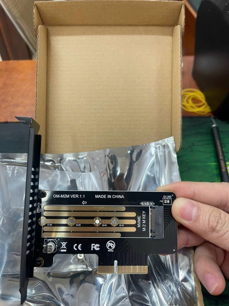 Card Chuyển PCI 4X Ra SSD M2 Sata & PCIe NVME