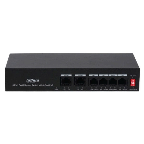SWITCH POE DAHUA DH-CS4006-4ET2GT-36 4PORT (2 UPLINK 1G,CLOUD) VAT