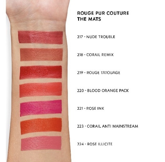YVES SAINT LAURENT Rouge Pur Couture The Mats 223 Coral Anti-Mainstream