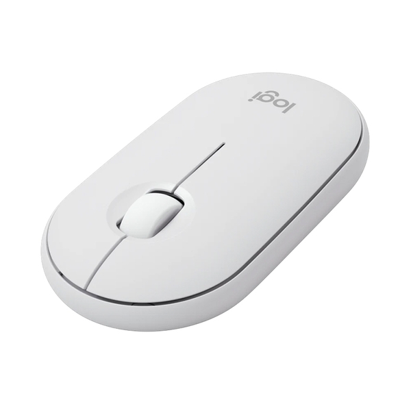 Chuột không dây Logitech Pebble M350s Màu Trắng (Wireless/Bluetooth) _ 910-006986