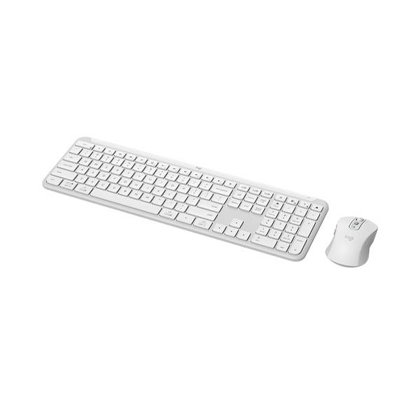 Bộ bàn phím chuột không dây Logitech Signature Slim Combo MK950 Off White (Wireless Logi Bolt/Bluetooth/Trắng)_920-012476