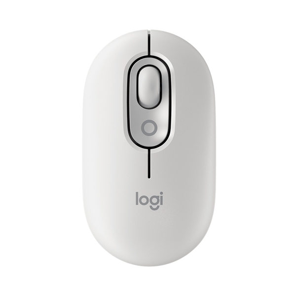 Chuột không dây Logitech Pop Mouse with EMOJI màu Trắng - 910-007400