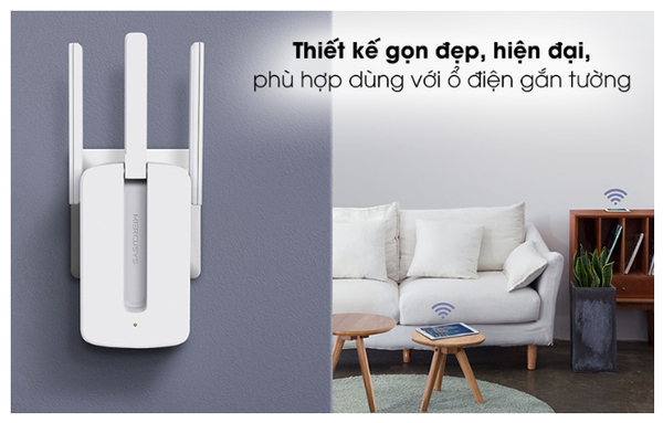 Repeater mở rộng sóng Wifi Chuẩn N Mercusys MW300RE