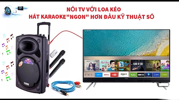 kết nối tivi với loa kéo