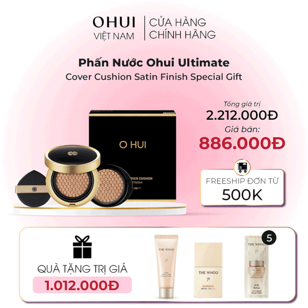 Phấn Nước Ohui Ultimate Cover Cushion Satin Finish Special Gift