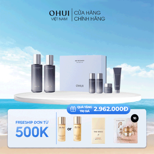 Bộ Sản Phẩm Dưỡng Da Trẻ Hóa Ohui Age Recovery Special Set 2pcs