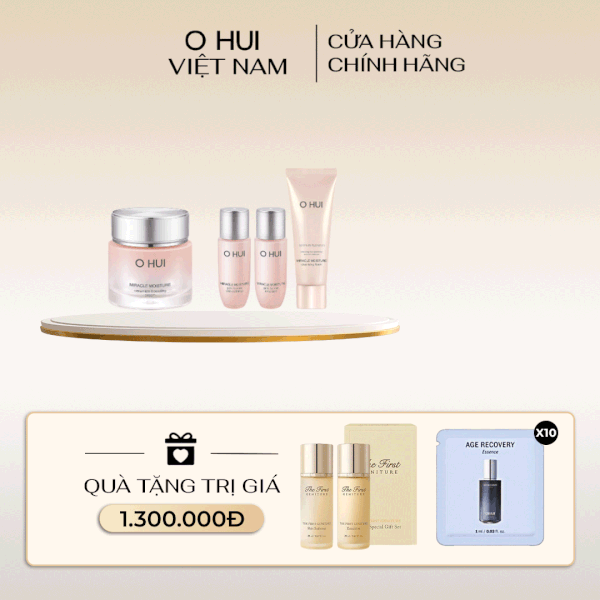 Bộ Kem Dưỡng Ẩm Ohui Miracle Moisture Ceramide Cream