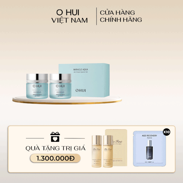Bộ Kem Dưỡng Da Cấp Ẩm Ohui Miracle Aqua 2pcs