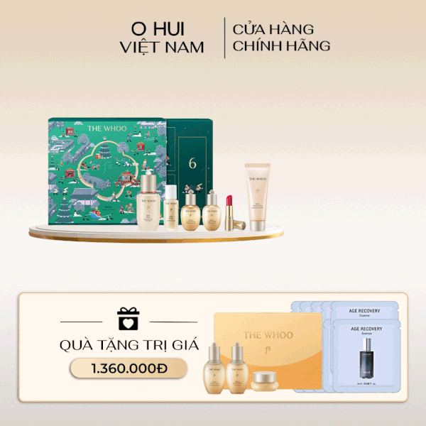 Bộ Tinh chất Trẻ Hóa Whoo Bichup Ultimate Recovery Youth Serum Advent Calendar