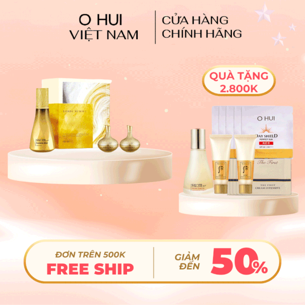 Bộ Tinh chất vàng Siêu Dưỡng Chất chống lão hóa Su:m 37 Losec summa Elixir Essence 4pcs