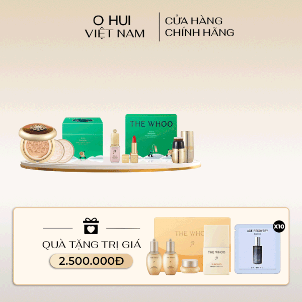Bộ Trang Điểm Nền Whoo Cheongidan Radiant Special Set Holiday