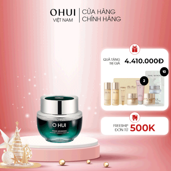 Kem dưỡng ngăn ngừa nếp nhăn OHUI Prime Advancer Ampoule Capture Cream
