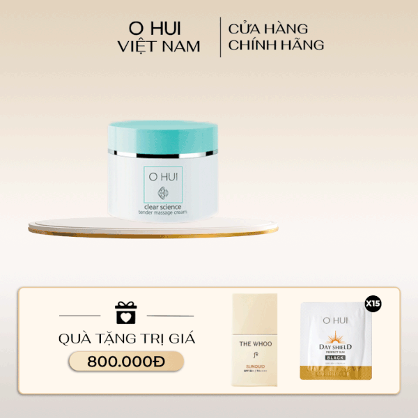 Kem massage tạo độ ẩm OHUI Clear Science Tender Massage Cream
