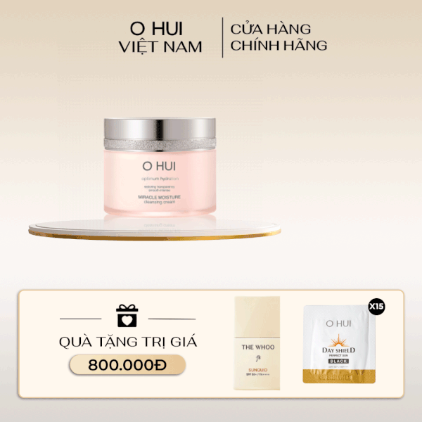 Kem tẩy trang dưỡng ẩm OHUI Miracle Moisture Cleansing Cream