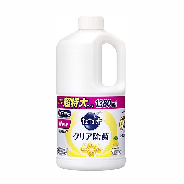 KAO- Nước rửa bát kyukyuto hương chanh 1380ml