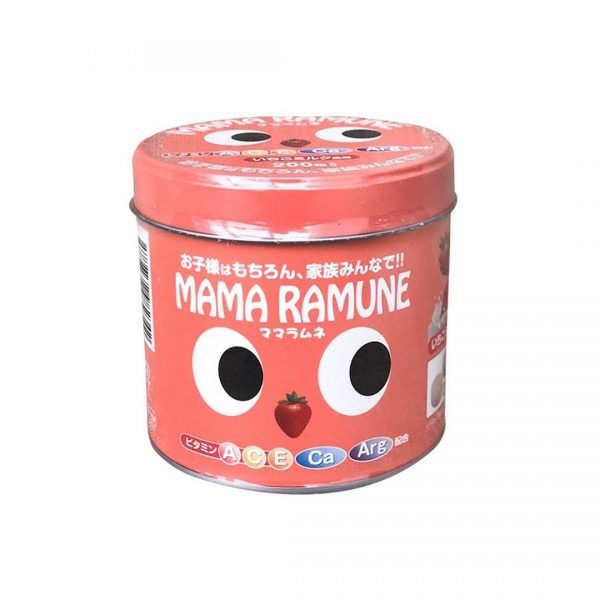 M&M- Kẹo Mama Ramune vitamin và canxi vị dâu 200v