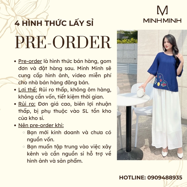 Chính sách Pre-Order của Minh Minh