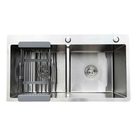 Chậu Rửa Chén Inox 304 - 2B Nguyên Khối HLC 10050