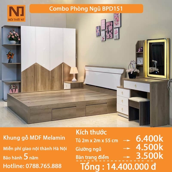 Bộ nội thất phòng ngủ  BPN151