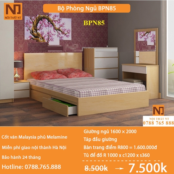 Nội thất phòng ngủ thiết kế BPN85