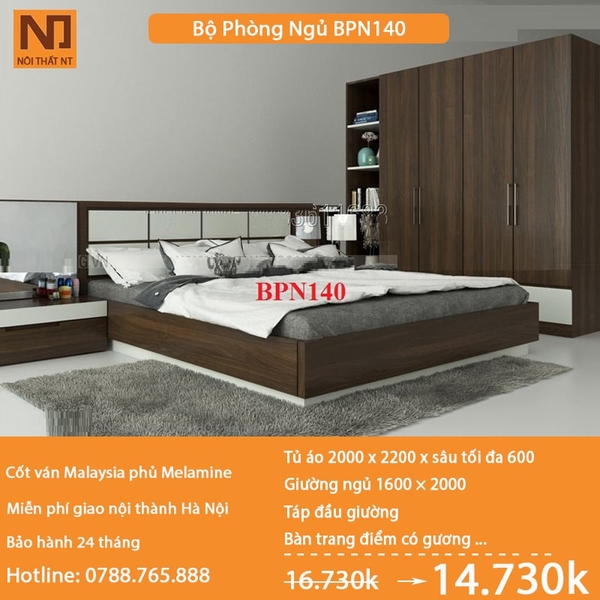 Nội thất phòng ngủ thiết kế BPN140