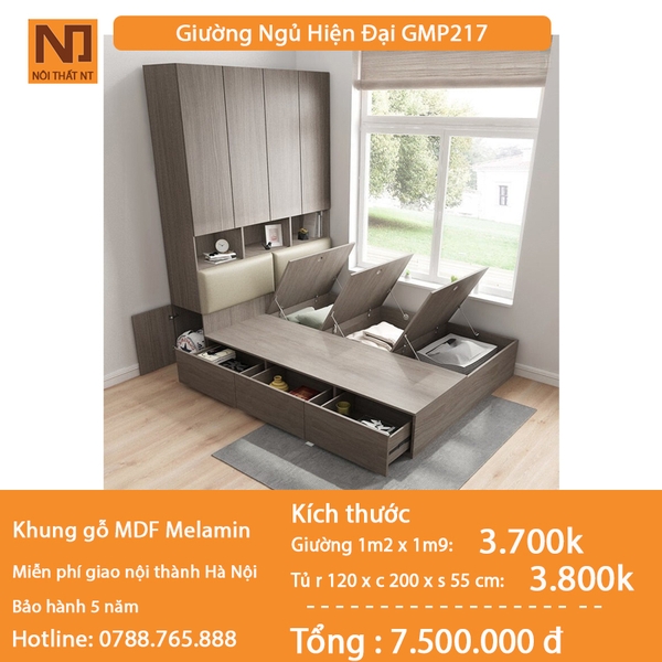 Giường ngủ GMP217