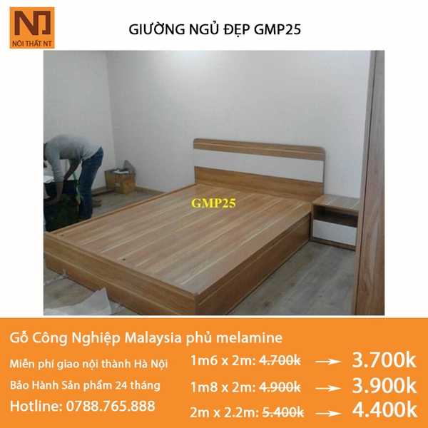 Giường GMP25 1m2/2m