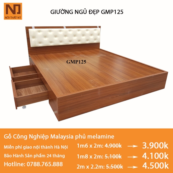 Giường GMP125 1m2/2m