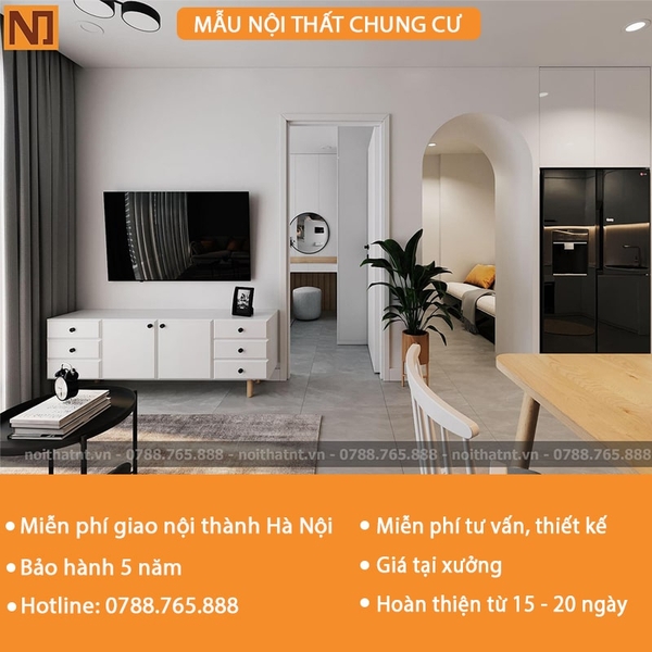 Mẫu CC09 - Diện Tích 55m2 - Phong cách hiện đại