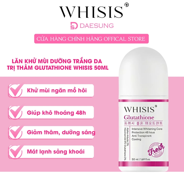 Ln kh mi dng trng da tr thm Whisis Glutathione 50ml