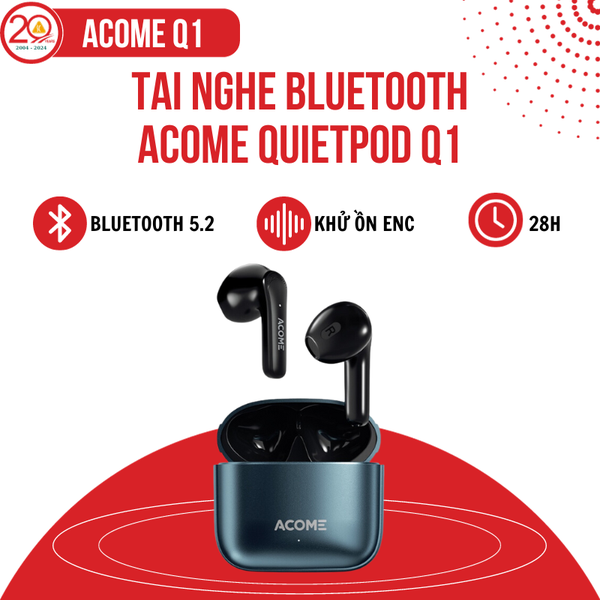 Tai Nghe In-Ear Bluetooth Acome Quietpods Q1