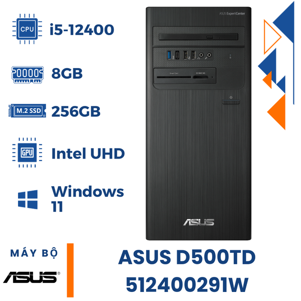 PC Asus ExpertCenter D5 Tower D500TD-512400291W (i5 12400 | 8GB | S-256GB | Win 11)