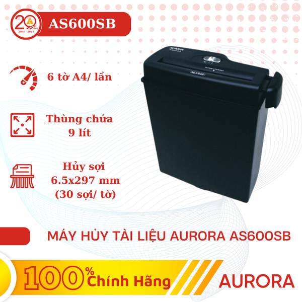 Máy Hủy Tài Liệu Aurora AS600SB