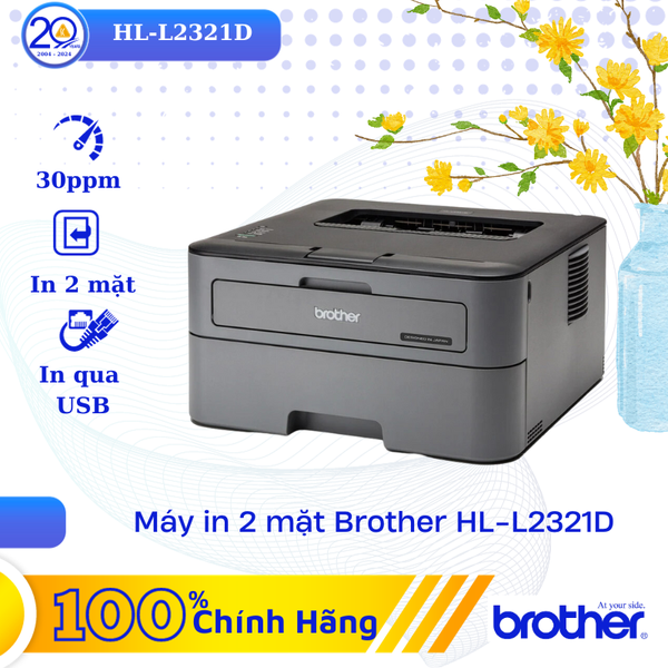 Máy in laser trắng đen BROTHER HL-L2321D