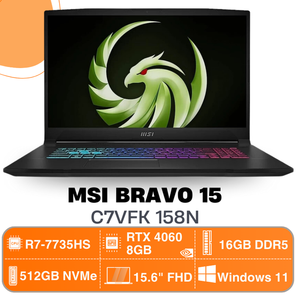 Laptop MSI Bravo 15 C7VFK 158N (15.6