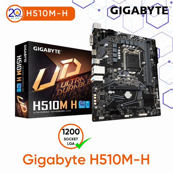 Bo Mạch Chủ Gigabyte H510M-H (Micro-ATX/ LGA1200/ DDR4/ VGA+HDMI)