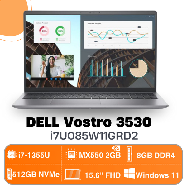 Laptop Dell Vostro 3530 - i7U085W11GRD2 (15.6