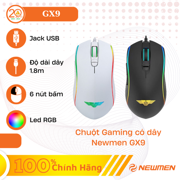 Chuột Gaming Có Dây Newmen GX9 / GX9 Pro
