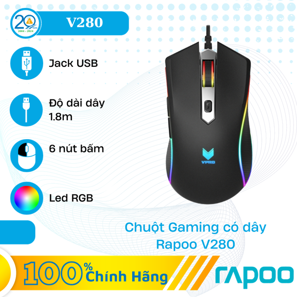 Chuột Gaming Có Dây Newmen V280 RGB
