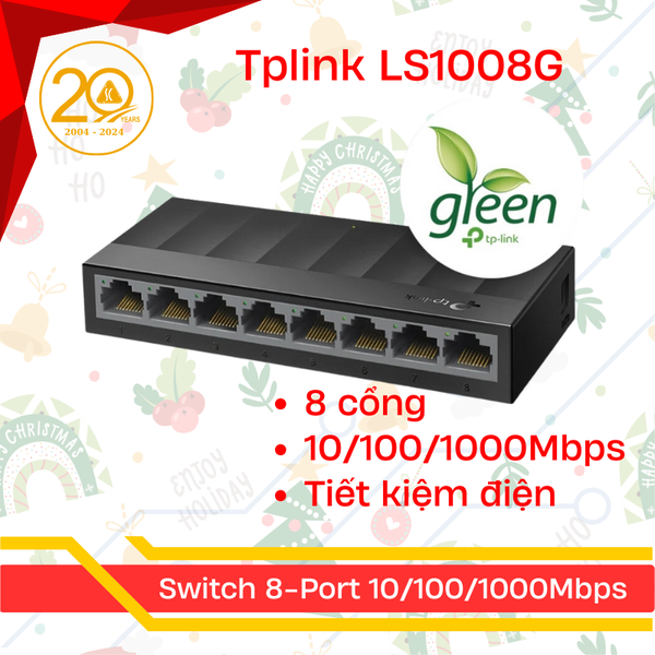 Thiết bị mạng/Switch TP-Link LS1008G 8-Port 10/100/1000Mbps