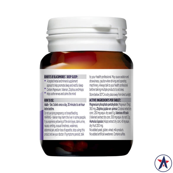 Blackmores Deep Sleep pills to improve sleep quality, 30 pills