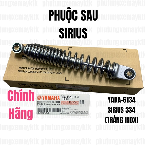 [Chính hãng Yamaha]YADA-6134-Sirius 3S4-Phuộc sau(Trắng inox)