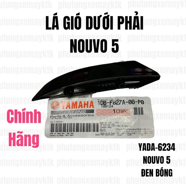 [Chính Hãng Yamaha]YADA-6234-Lá gió dưới Nouvo 5(Phải) Phụ tùng phụ kiện xe máy